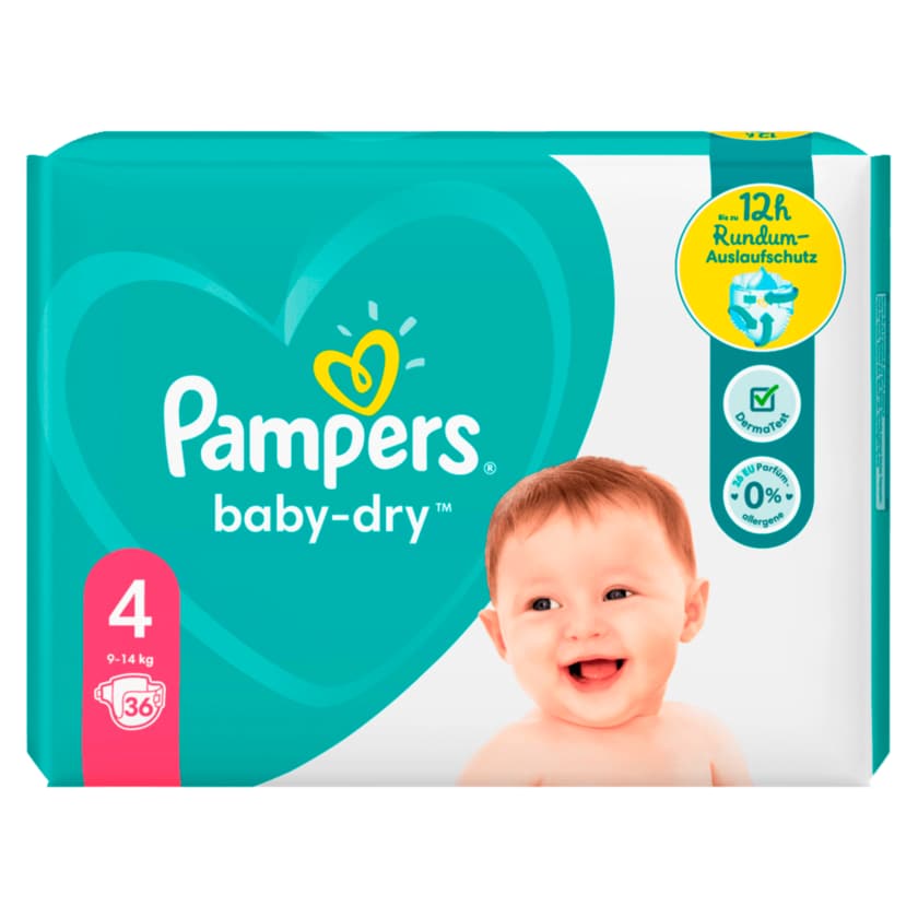 Pampers Windeln Baby Dry Gr.4 9-14kg 36 Stück